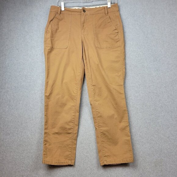 The North Face Pants Womens 6 Tan Khaki Rip Stop Outdoor Hiking Camping Chore - Picture 1 of 13